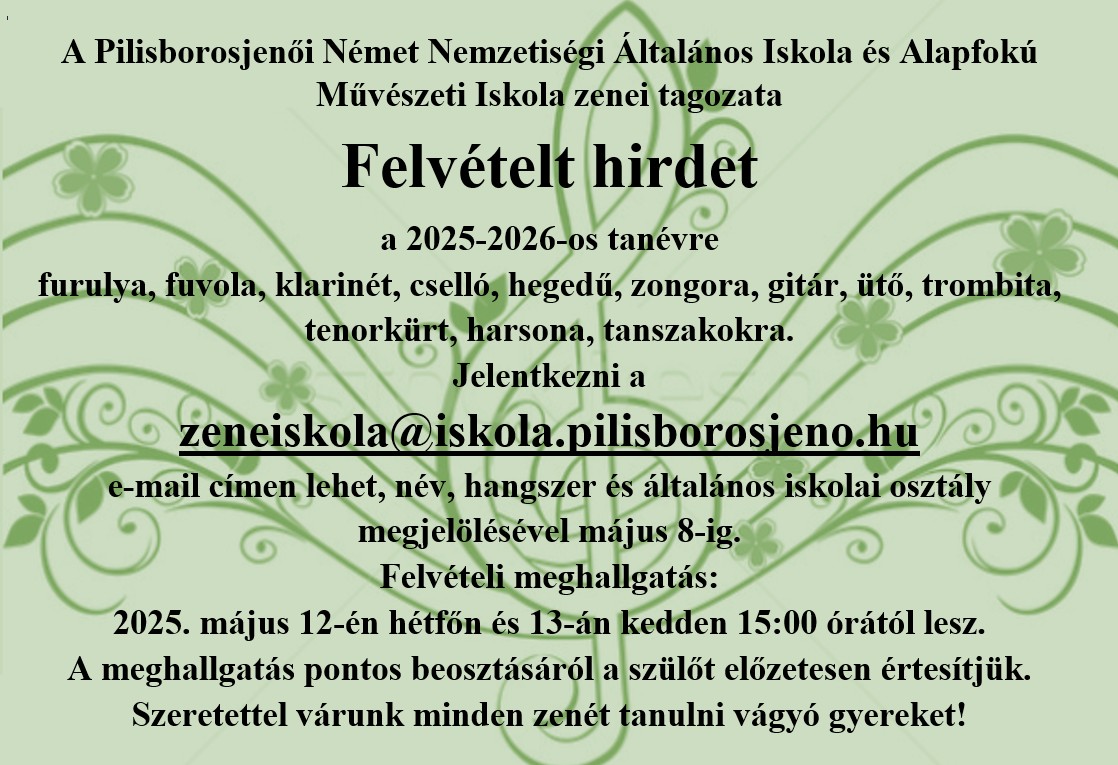 felvételi